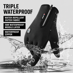 Waterproof Touchscreen Winter Gloves with Zipper Design