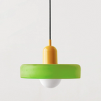 Contemporary Art Deco Pendant Light Colorful Glass Hanging Lamp