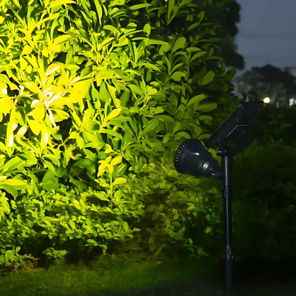 Adjustable Solar Garden Spotlight Multi-Color Outdoor LED Lighting