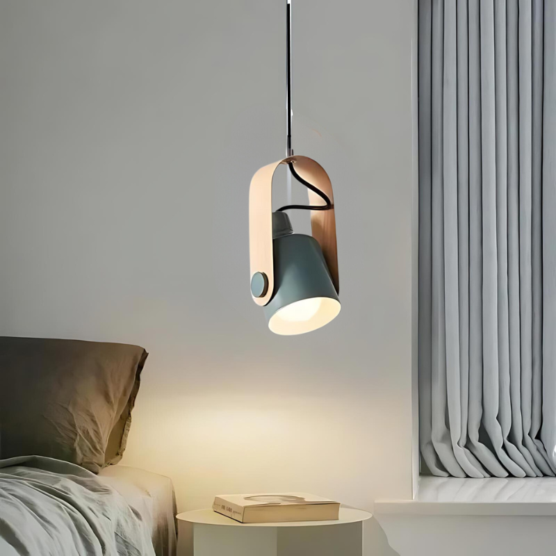Scandinavian Pendant Light Modern Wood LED Hanging Lamp - Image 3