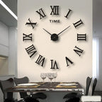 Contemporary Wall Clock Silent Analog Decor for Any Room