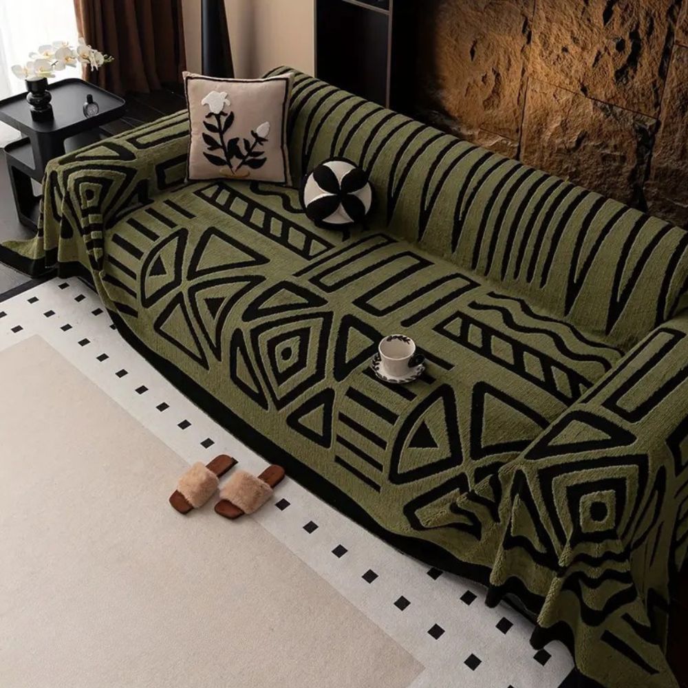 Urban Maze Sofa Cover Plush Non‑Slip Protection with Modern Style