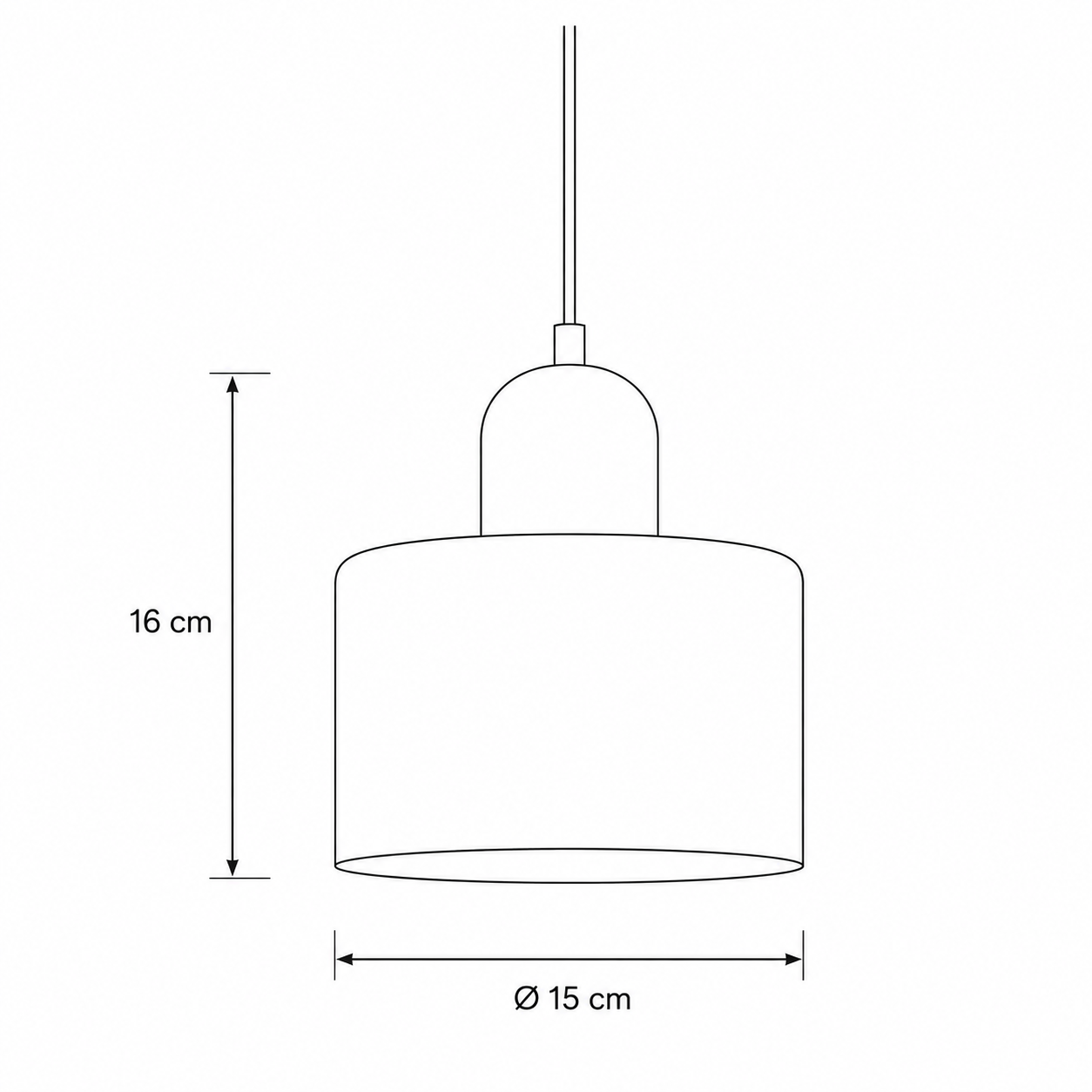 Modern Retro Glass Pendant Light