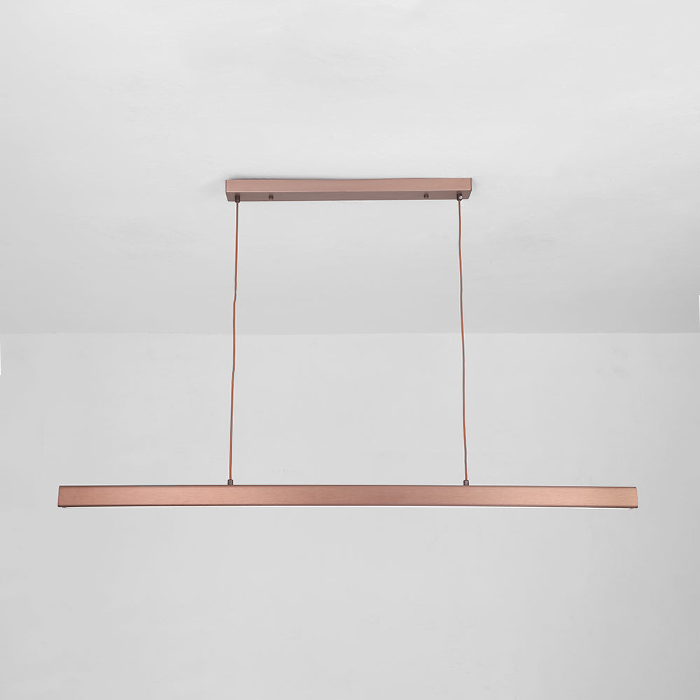 Minimalist Linear LED Pendant Light Sleek Adjustable LED Ceiling Lighting