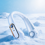 Bladeless Neck Fan Portable Rechargeable Hands Free 5 Speed Wearable Cooling