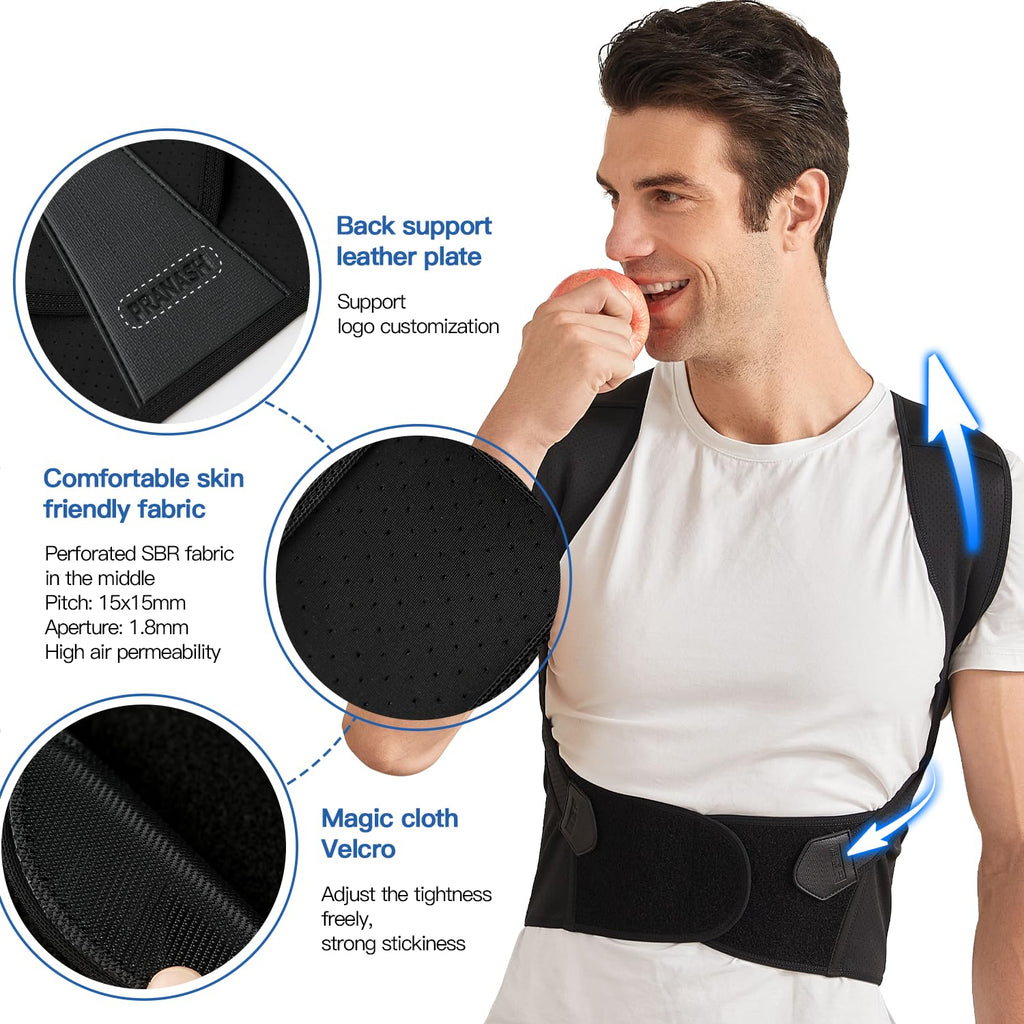 Posture Corrector Brace Adjustable Unisex Support for Back Alignment
