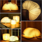 Book-Shaped LED Table Lamp Touch-Control Ambient Light