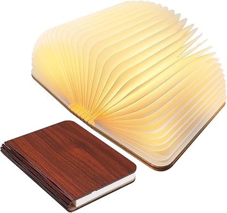 Book-Shaped LED Table Lamp Touch-Control Ambient Light