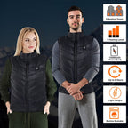 Unisex Heated Vest Lightweight USB-Powered Core Warming
