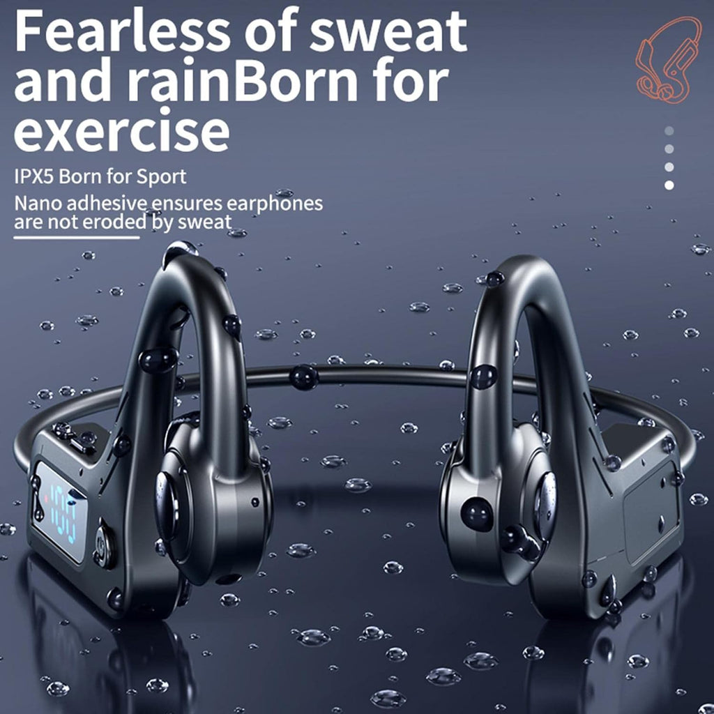 Bone Conduction Wireless Headphones with Open‑Ear Design