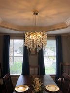 Branch Style Crystal Ceiling Light Decorative Indoor Lighting Fixture