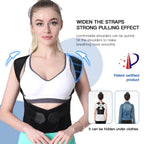 Posture Corrector Brace Adjustable Unisex Support for Back Alignment