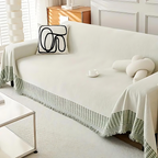 Versatile Couch Throw Jacquard Pattern with Tassels