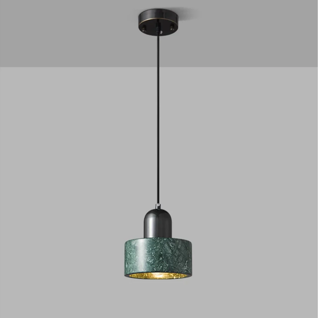 Marble Pendant Light Modern Brass Dining Room Hanging Lamp - Image 2