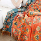 Vintage Inspired Reversible Blanket Cosy Home & Travel Essential