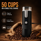 Portable Espresso Maker for Capsules & Ground Coffee