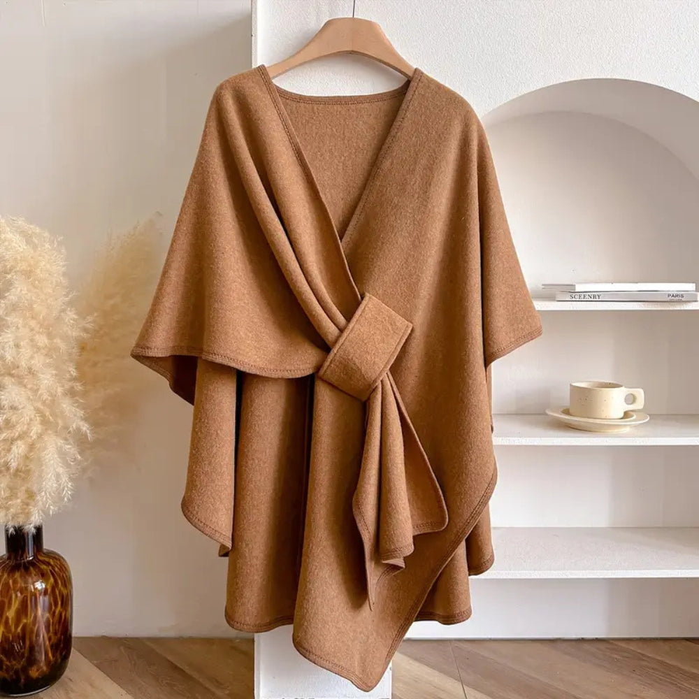 Elegant Women’s Shawl Coat Windproof, Warm & Stylish Layering