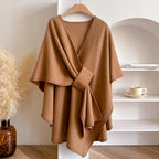 Elegant Women’s Shawl Coat Windproof, Warm & Stylish Layering