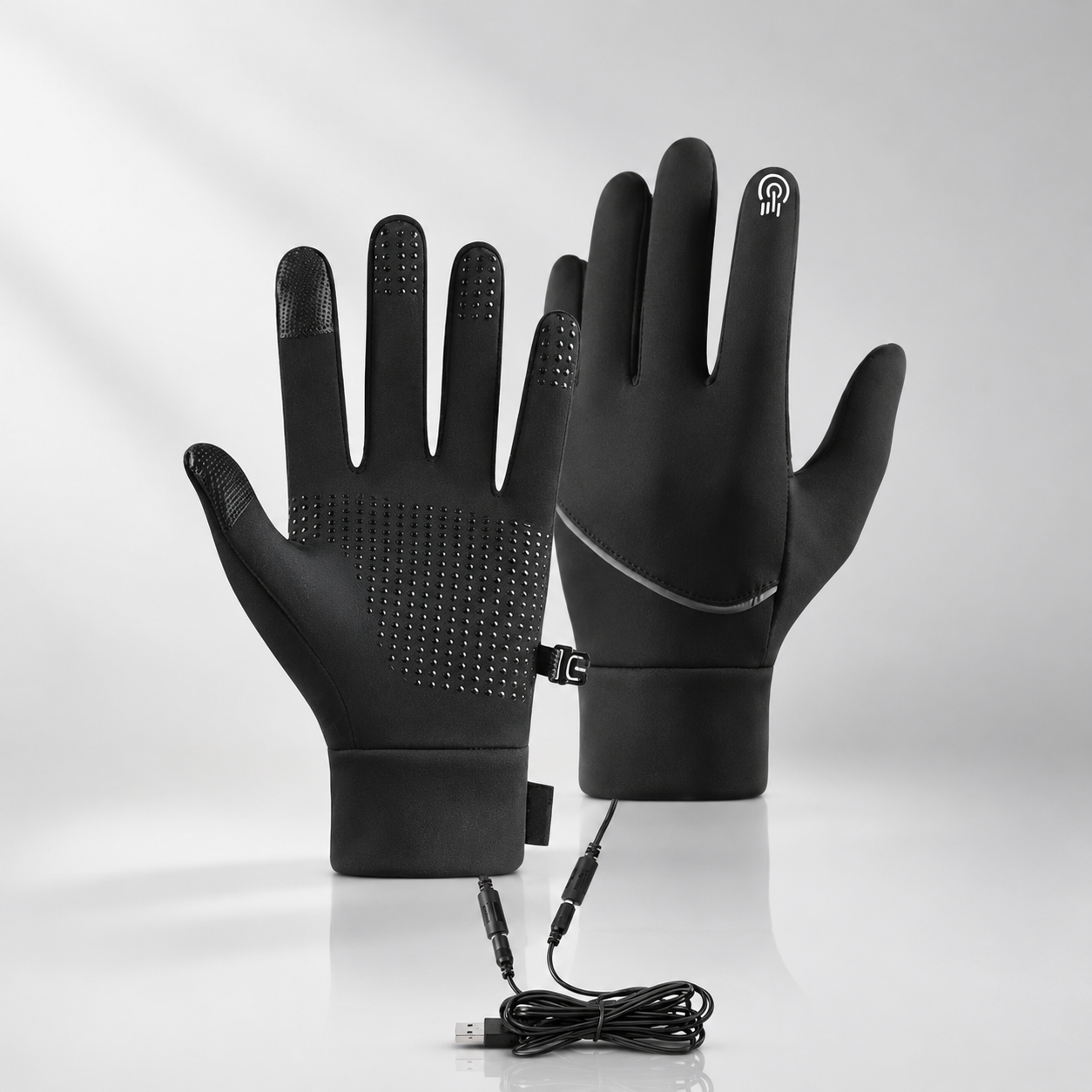 USB Heated Winter Gloves for Cycling and Outdoor Use