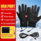 USB Heated Winter Gloves with Adjustable Temperature