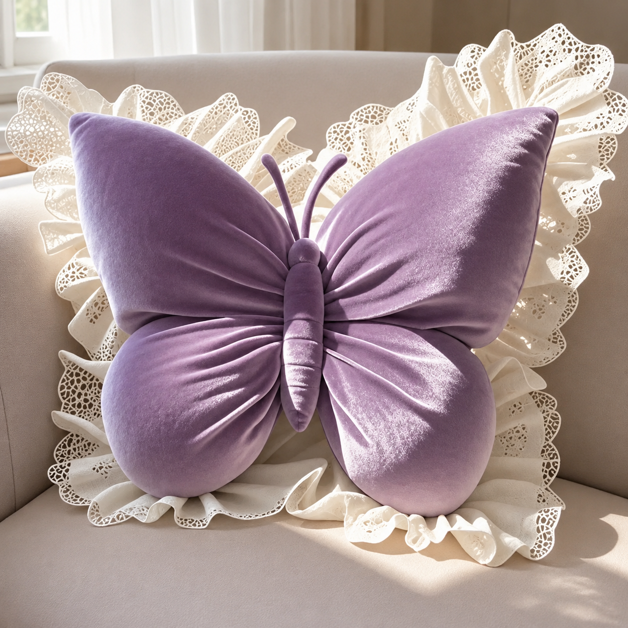 Butterfly Bow Decorative Pillow