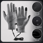 USB Heated Winter Gloves for Cycling and Outdoor Use