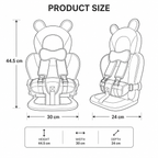 Children Car Seat Head Support Pillow with Bear Design