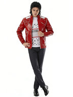 Men 3 Piece 80s Pop Star Costume - Image 2