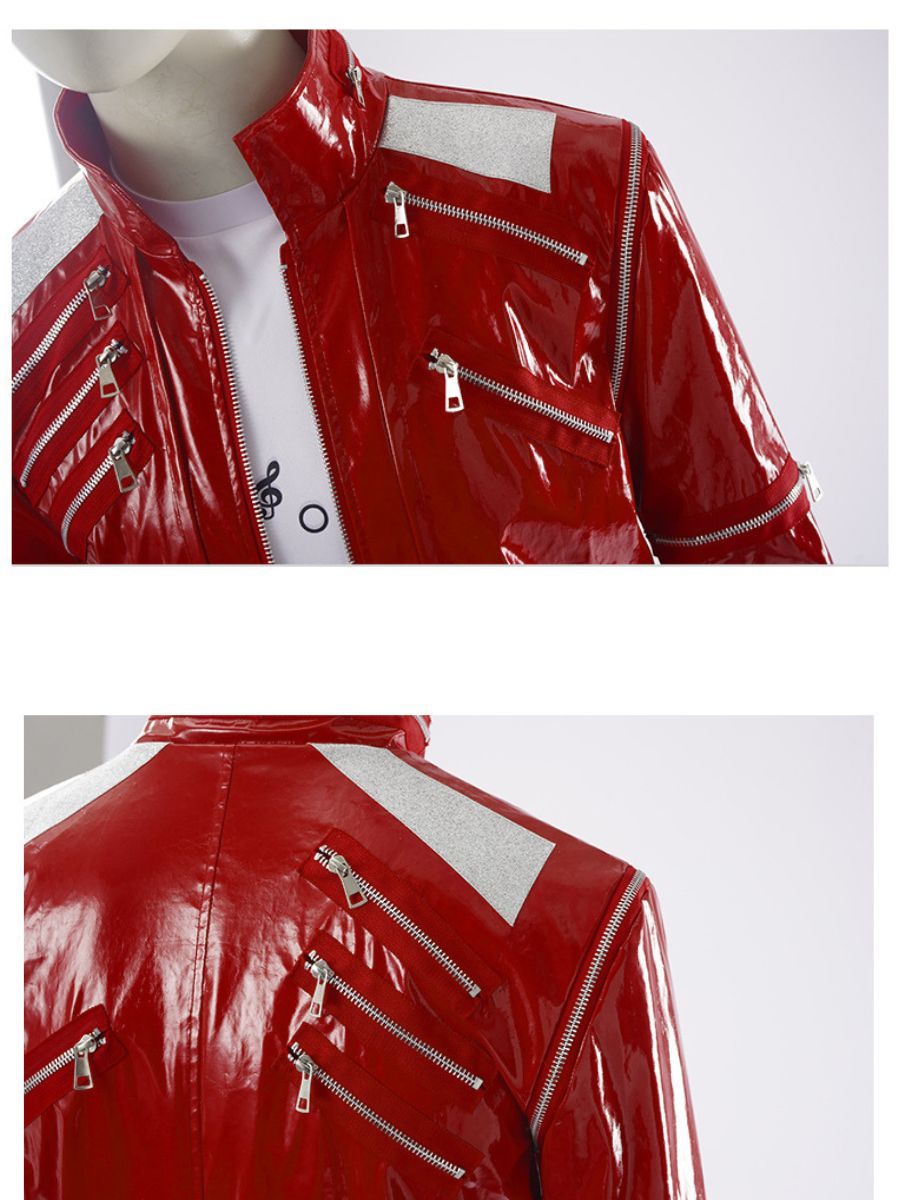 Men 3 Piece 80s Pop Star Costume - Image 7