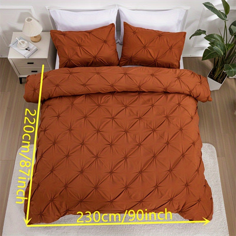 White Pintuck Quilts Cover Set
