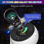 Starry Sky Projector Lamp for Bedroom & Relaxation