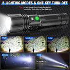 Powerful LED Torch High Lumens, Fast Charging & Multi-Mode Lighting