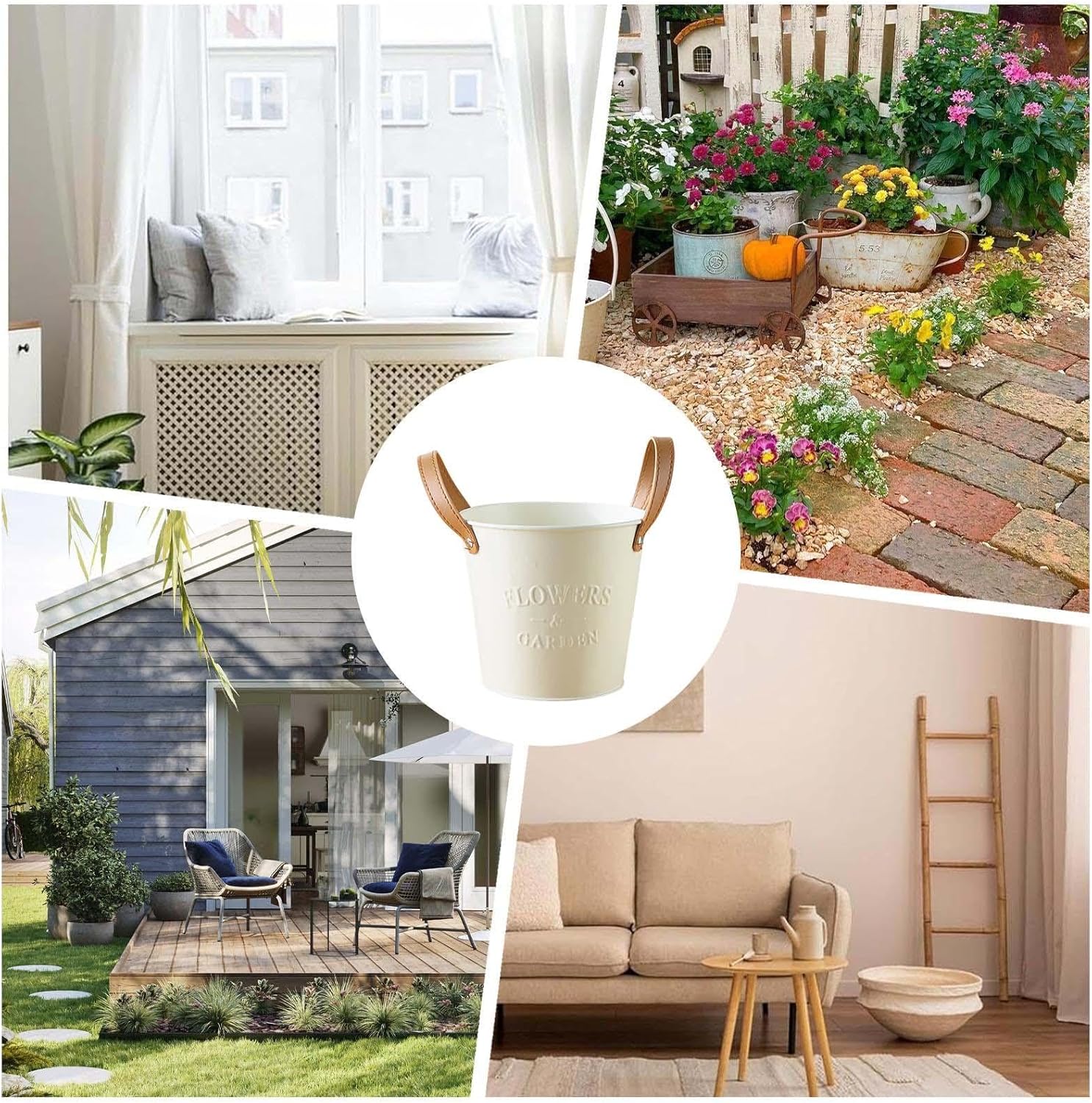 Decorative Plant Pots with Easy‑Lift Handles