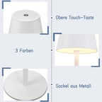 Rechargeable Touch Control LED Table Lamp for Bedside Use