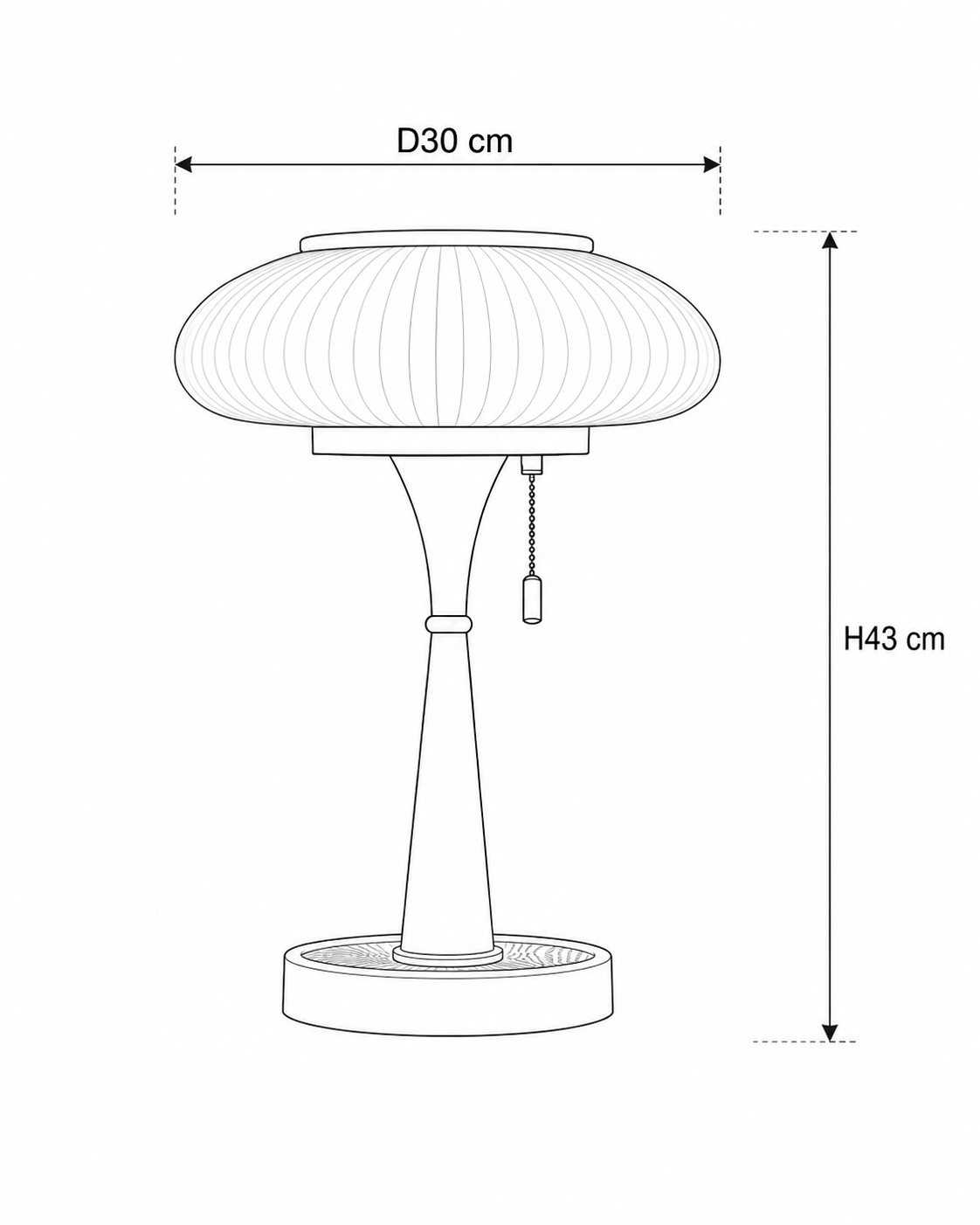 Modern Mushroom-Shaped Table Lamp with Minimalist Design