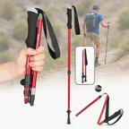 Hiking Poles Adjustable Foldable Sticks for Walking & Trekking