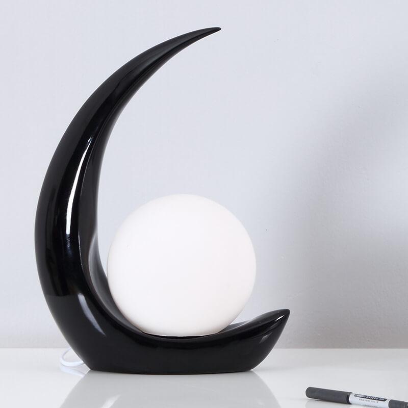 Creative Crescent Night Resin 1-Light Table Lamps - Image 4