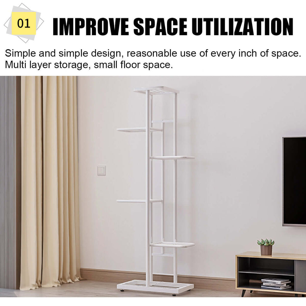 Tall 8‑Tier Plant Pots Display Stand