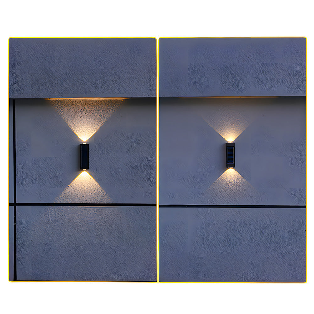 Modern Wire-free Solar Wall Outdoor Lights For Garden and Courtyard