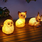 Animal Outdoor Lights with Solar Glow