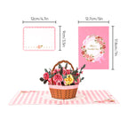 Mother’s Day 3D Floral Pop‑Up Card Elegant Gift for Mum