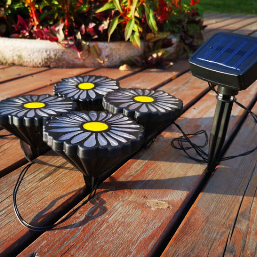 Bright Daisy Solar String Outdoor Lights for Garden