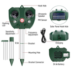 Solar Ultrasonic Bird Repeller Garden and Property Pest Deterrent