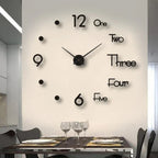 Contemporary Wall Clock Silent Analog Decor for Any Room