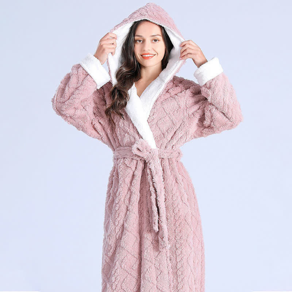 Comfort Robe with Hood Windproof & Absorbent Design