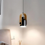 Scandinavian Pendant Light Modern Wood LED Hanging Lamp - Image 4