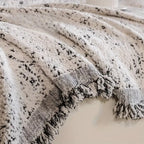 Reversible Couch Cover Nordic Speckle Boho Design