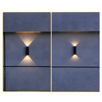 Contemporary Solar Outdoor Lights Up Down Wall Design