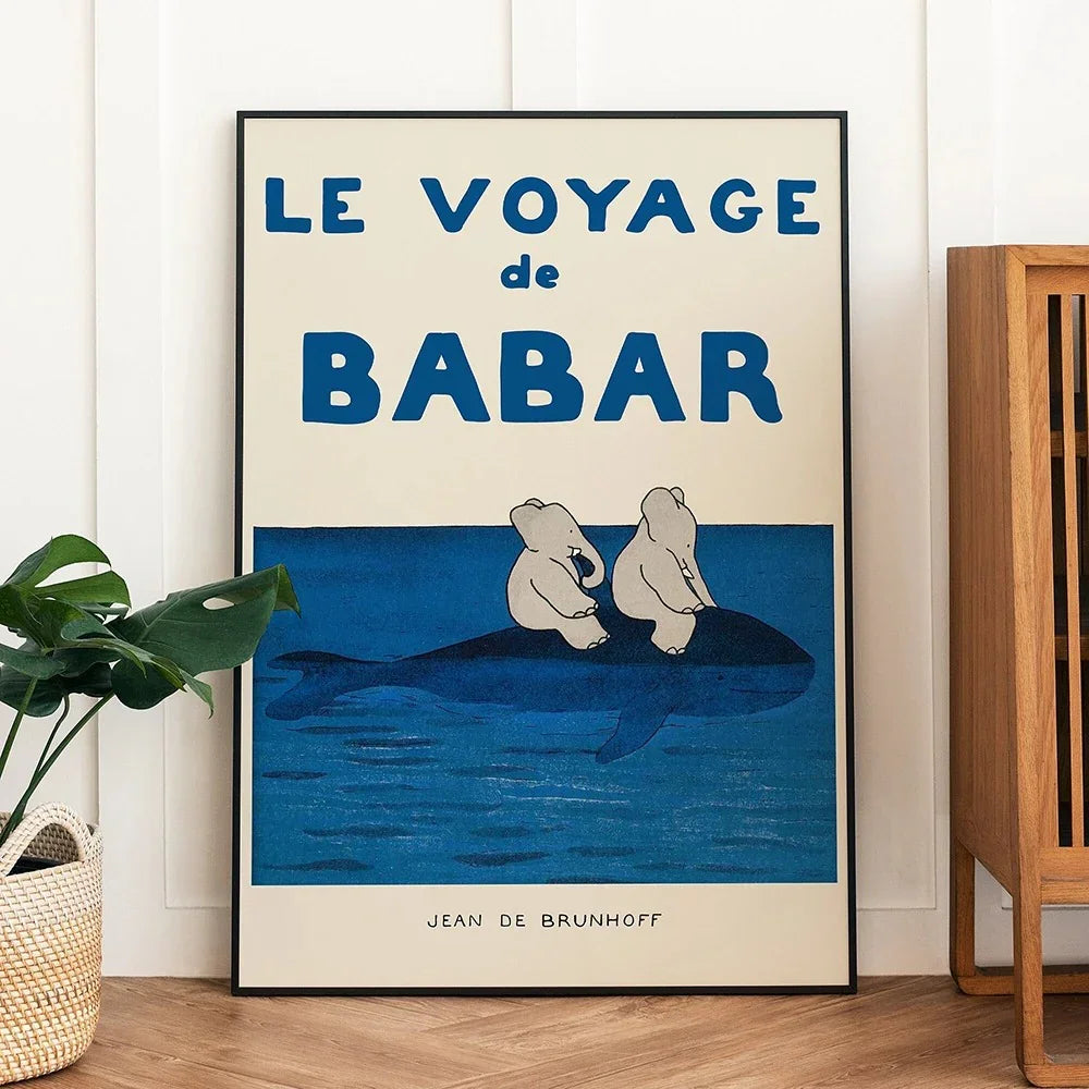 Educational Babar Wall Art for Home