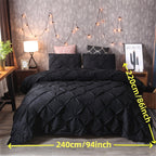 White Pintuck Quilts Cover Set
